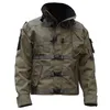 Veste tactique militaire de haute qualité pour hommes, imperméable, résistante à l'usure, multi-poches, bombardier, randonnée en plein air, manteau coupe-vent l8Lz #