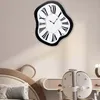 Wall Clocks Creative Melting Clock Maximalist Interior For Table Home Desk