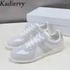 Casual Shoes S Sneakers Women Suede Leather Patchwork Running Unisex Round Toe Lace Up Leisure Flat Sports Men
