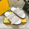 2024 New signature feel Slippers sandal Slide Men Women classic Sliders Casual shoes lady loafer Summer pool canvas flat walk Designer man luxury Mule sandale ladies