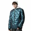 halacood Brand Glossy Down Jacket Men Streetwear Brand Winter Down Coats Mens Warm Puffer Jacket High Street Male Outerwear Coat k79H#