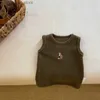 T-shirts Vêtements de bébé Nouvel hiver Nouveau-né Garçons Pull Gilet Mode Mignon Broderie Tops Filles Polaire Chaud Enfants T-shirts Enfants Outwear24328