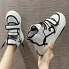 Casual Shoes Earth Star 2024 High Top Women Chunky Footware Height Increase Cross-Tied Buckle Zapatos De Mujer