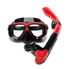 Scubal Diving Mask Snorkels Set Antiburst Myopia Lenses antifog 성인 수영 쉬운 호흡 튜브 스노클 240321