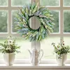 Decoratieve bloemen 51 cm lavendelkrans woondecoratie paasfeest festival deur gemonteerd