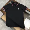 Mens Fashion Polo рубашка роскошные бренды Mens Designer футболка для футболки для летней моды дыхание с коротким рукавом с коротким рукавом повседневный топ