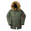 2021 Winter Puffer Mannen Lg Parka Militaire Bontkraag Kap Jas Warme Tactische Bomber Leger Koreaanse Dikke Parka Tactische jas N3B Q1n6 #