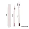 10-delige witte lipliner met puntenslijper, waterdichte make-up, private label lipliner groothandel 240323