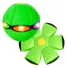 Leksaker Pet Interactive Toys, Flying Saucer Ball UFO Flat Throw Disc Ball med LED -ljus, husdjur som flyger leksaker för inomhus och utomhus