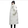 2024 Fi Elegante Koreaanse Paar Capuchon Losse Lg Jas Winter Warm Mannen/Vrouwen Dons Cott Jas Verdikte Winddicht Parker B5sX #