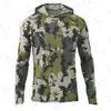 Men's Hoodies Sweatshirts 2024 new mens hoodie camouflage fishing shirt camping hiking clothing sunscreen breathable fishing shirt 24328