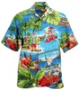 Hawaii Erkek Gömlekler 3D Dart Kulübü Baskı Kısa Kollu Küba Gömlek Tatil Partisi Giymek Günlük Vintage Street Giyim Üst Erkek Giyim T1ub#