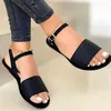 Sandali Scarpe basse da donna Estate 2022 Cinghie per piedi Casual Roman Open Toes Gladiatore Moda Plus Size 43 H240328ZKPF