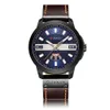 Curren/karien 8286 kalender waterdicht riem quartz casual heren gepersonaliseerd horloge