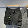 Shorts masculinos patchwork all-match fi multi-bolso carga esportes shorts homme verão novo 2023 coreano baggy calças casuais o3xZ #