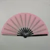 Decorative Figurines Handmade Folding Fan Ultralight Portable Handheld With Storage Bag For Women Shiny Hand Rave Ideal