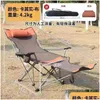 Camp Furniture Apollo Walker Klappbare Cam-Stühle Liegender Strand für Erwachsene Tragbare Sonnenliege im Freien mit Tragetasche Drop Delivery Spo Otvxf