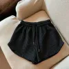 Pontas de ioga de ioga em casa mulheres shorts simples cott cuthol shorts casuais shorts femininos shorts femininos de fundo de perna larga externa C2I6#