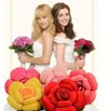 Dekorativa blommor 3D stereoskopisk rosblommor Novelty Wedding Home Pillow Sofa Cushion Soft Coojines Valentine's Day Gift Coussin