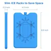 Storage Bottles Ice Packs For Lunch Box - Reusable Ultra-Thin Freezer Long-Lasting Cool Coolers Keep Food Fresh 16Pack