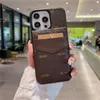 Fashion Designer Phone Cases for iPhone 15 15pro 14 14pro 14plus 13 12 11 pro max Leather Card Holder Pocket Cellphone Cover with Samsung S22 S23 S24 ultra case