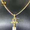Led Out Fashion Jewelry Pass Diamond Tester VVS Moissanite Diamond Sterling Sier Moissanite Pendant