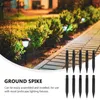 庭の装飾グラウンドスパイク芝生ランププラグパスパス交換用プラスチックステークランドスケープ照明