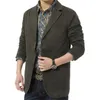 2024 Nouveau Automne Printemps Manteau Hommes Casual Blazers Fi Vêtements Cott Denim Parka Tendance Hommes Vestes Lâches Grande Taille Costume L129 M2Sg #