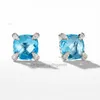 Popularne projektantki kolczyki cyrkon luksusowa biżuteria 925 Szybkie srebrne srebrne Inkrustowane 5A sprzedaż CZ Diamonds Ear Stude Earring Wedding Party Biżuteria