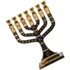 Bougeoirs de fête de vacances, chandelier de table, décor à 7 branches, Menorah Hanukkah, bureau
