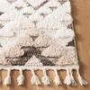 Carpets SAFAVIEH Moroccan Tassel Shag Collection Area Rug - 8' X 10' Ivory & Brown Boho Design