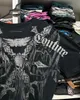 Y2K Tshirt Harajuku Retro Hip Hop Skull Pattern Oversized T shirt Mens Womens Short Sleeved Gothic Clothing Tops Streetwear 240315