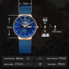 Lige Women Watches Luxury Brand Ultrathin Calendar Week Quartz Watch Ladies Clocksメッシュステンレス鋼防水リロジMujer 240328