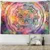 Tapestries Colorful Starry Sky Mandala Tapestry Wall Hanging Bohemian Style Witchcraft Art Home Decor