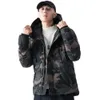 halacood Winter New Camoue Jacket Parka Men Warm Coat Fi Casual Parka Medium-Lg Thickening Hat Warm Coat Parkas Men 36jm#