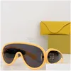Solglasögon Retro Wave Mask för män och kvinnor UV -skydd Luxury Beach Party Overdimensionerade Goggles LW40108I Drop Delivery Fashion Accesso othlh