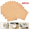 Table Mats 40Pcs Handy Round Plain Natural Cork Coasters Wine Drink Coffee Tea Cup Pad For Home Office Kitchen Drinks Holder