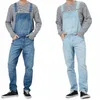 autumn New Fi Denim Jeans Hip Hop Men's Casual Oversize Overalls Vintage Trousers Men One-piece Bib Strap jeans T2GM#