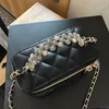 Womens Classic Mini Vanity With Chain Box Trunk Bags Crossbody Shoulder Designer Handbags Tiny Cosmetic Case For Women