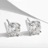 Wholesale Vvs Diamond Earring Factory Price 925 Sterling Silver Round Brilliant Cut 0.5-1ct Moissanite Stud Earrings Men Women