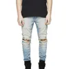 full Length Jeans Straight Denim Trousers jeans Fi Men Destroyed Ripped Slim Jeans Skinny Denim Pants Stretch Lg Trousers 630b#