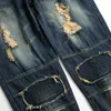 Denim Europeu e Americano Persality Nostálgico Jeans Buraco Arruinado Buraco de Alta Qualidade Novo Trendy Plus Size New Men L4LO #