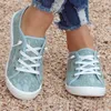 Casual Schoenen 2024 Zomer Mode Kant Platte Ademende Vrouwen Sneakers Vrouwelijke Lace-Up Comfortabele Mesh Sport Zapatillas Mujer