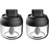 Storage Bottles Honey Pot Glass Jar For Kitchen Set Of 2 Dispenser With Dipper