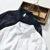 mens Cott Linen Shirt Lg Sleeve Casual Butt Down Comfortable Shirt Blouse Beach Summer Hippie Cuban Plain Shirts Tops 08Yt#