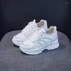 Casual Schuhe Shos Für Frauen Turnschuhe Schönen Frühling Interne Erhöhung Weiß Plattform Damen Mode Sport Zapatos De Mujer