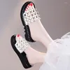 Slippers String Bead Slipper Female Block Heel Platform Slides Women 2024 Ladies Casual Women's Summer Shoes Beach Sandals