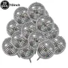 Accessori 20 pezzi 10/32 pollici palloncino foil da discoteca per decorazioni per feste in discoteca anni '70 sfera rotonda 4d palloncino metallico da discoteca decorazioni per matrimoni di compleanno