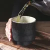 Tazze Piattini Moda Calice in ceramica giapponese Commerciale Retro Tazza d'acqua Caffè Utensili da tè Tazza.Bottiglia