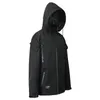 WhyWorks 22Aw Techwear Composite Stormtrooper Multi-Form Hooded Löstagbar jacka Darkwear Black Tech Coat Streetwear Fi Q76P#